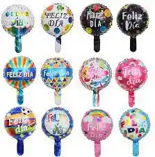 Globos De Aluminio Pequeño Feliz Dia