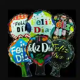 Globos De Aluminio Mediano Feliz Dia
