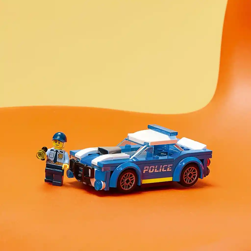Juego Construcción Lego Carro Policía 94 Piezas Para Niños