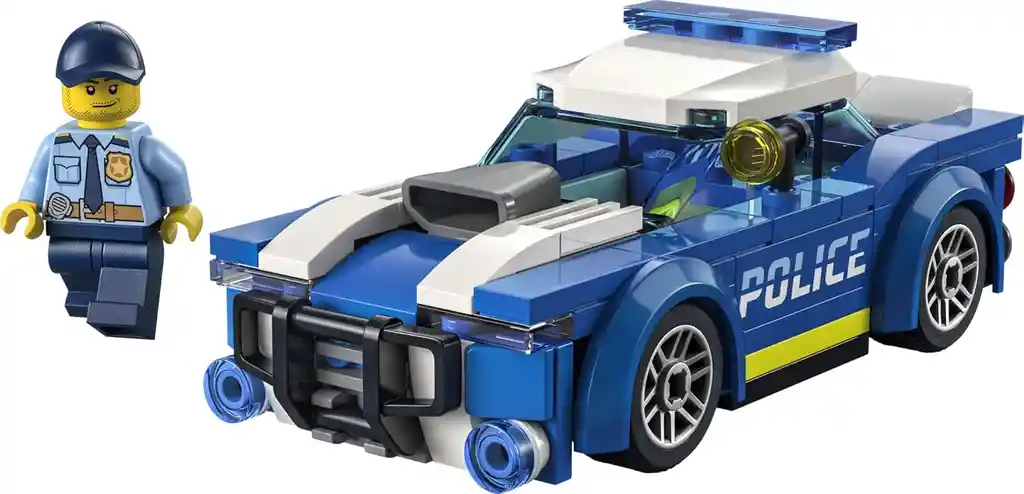 Juego Construcción Lego Carro Policía 94 Piezas Para Niños