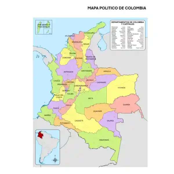Kit Simbolos Patrios Colombia Tamaño Carta