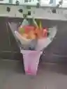 🔶 Bouquet Tropical Con Lirios Y Gerberas Naranja