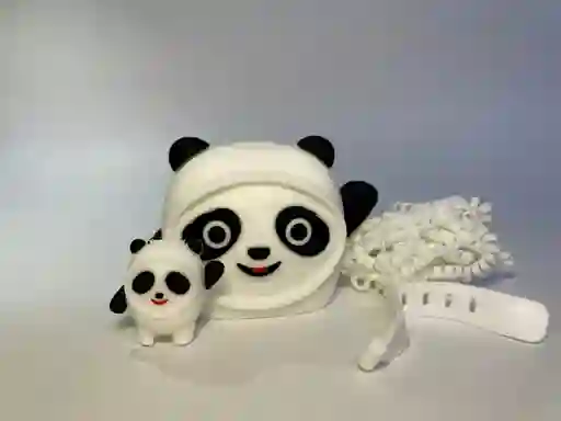 Estuche Cargador Iphone Oso Panda
