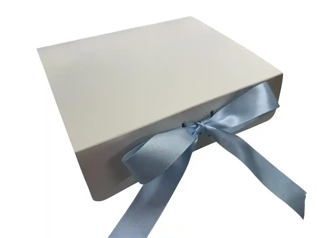 Caja Regalo Blanca Lazo 22x18x6