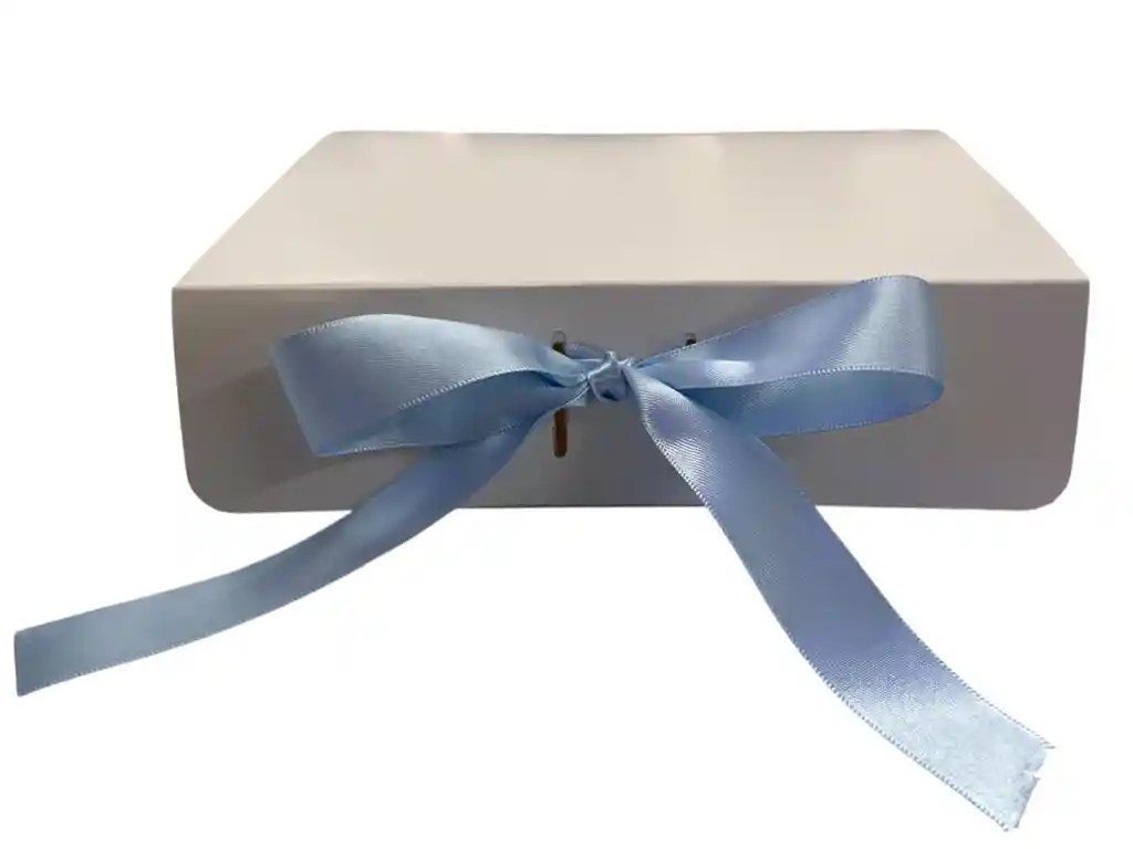 Caja Regalo Blanca Lazo 22x18x6