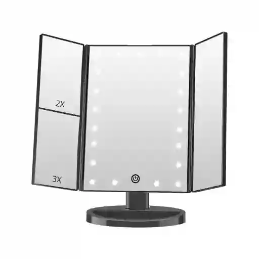 Espejo De Tocador Led Color Negro A06a