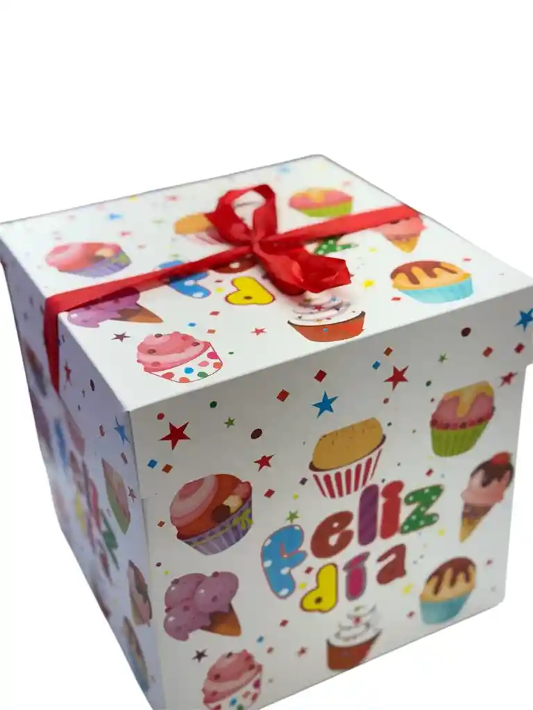 Caja Regalo Decorada (22x22x22)