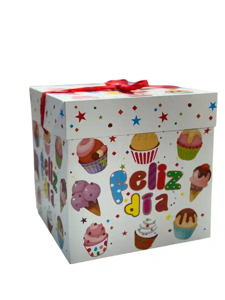 Caja Regalo Decorada (22x22x22)