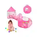 Carpa Infantil Castillo Unicornio Color Rosa V04