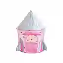 Carpa Infantil Castillo Con Túnel Rosado V03