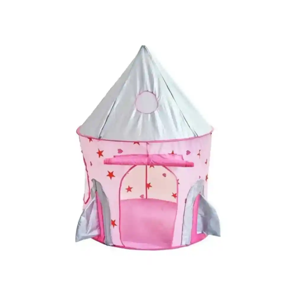 Carpa Infantil Castillo Con Túnel Rosado V03