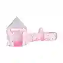 Carpa Infantil Castillo Con Túnel Rosado V03