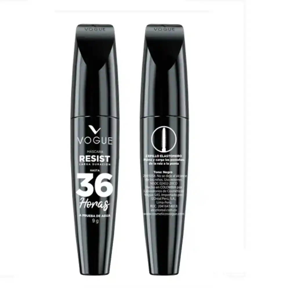 Pestañina Vogue Resist Larga Duración 36 Horas 9g