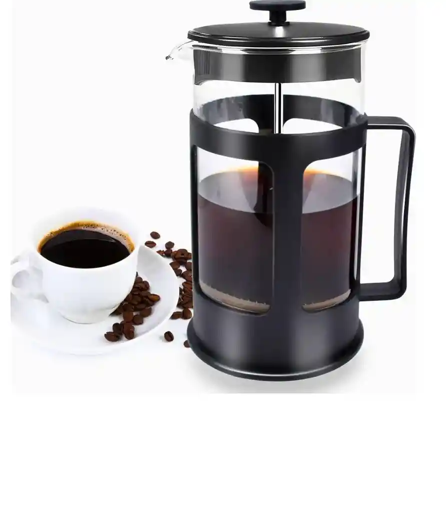 Prensa Francesa Cafe Cafetera Vidrio 350ml Filtro Acero Inox