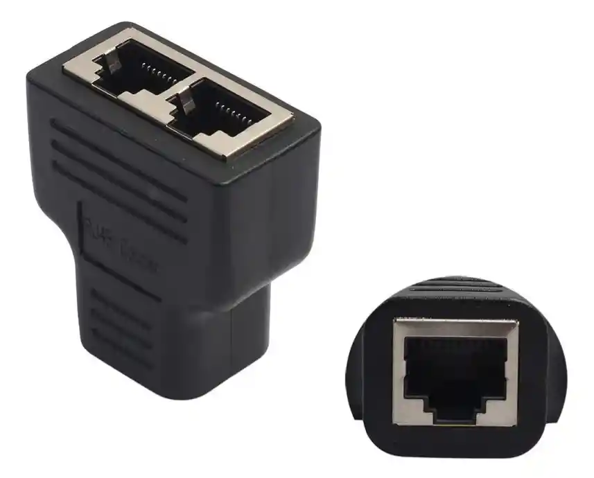 Splitter 1x2 Adaptador Divisor Rj45