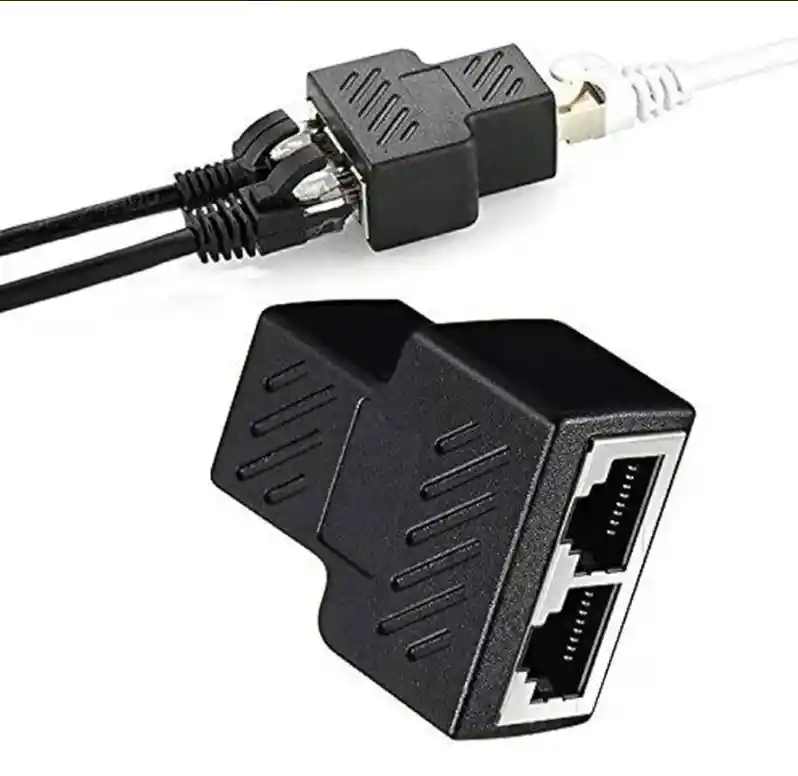 Splitter 1x2 Adaptador Divisor Rj45