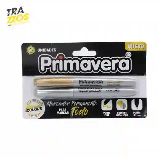 Marcador Primavera Metalicosx2