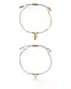 Lunamar Set De 2 Pulseras Corazón Anatomic