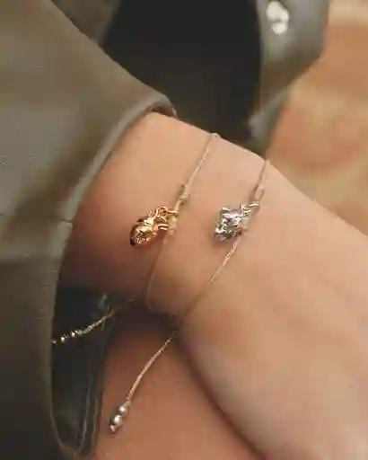 Lunamar Set De 2 Pulseras Corazón Anatomic