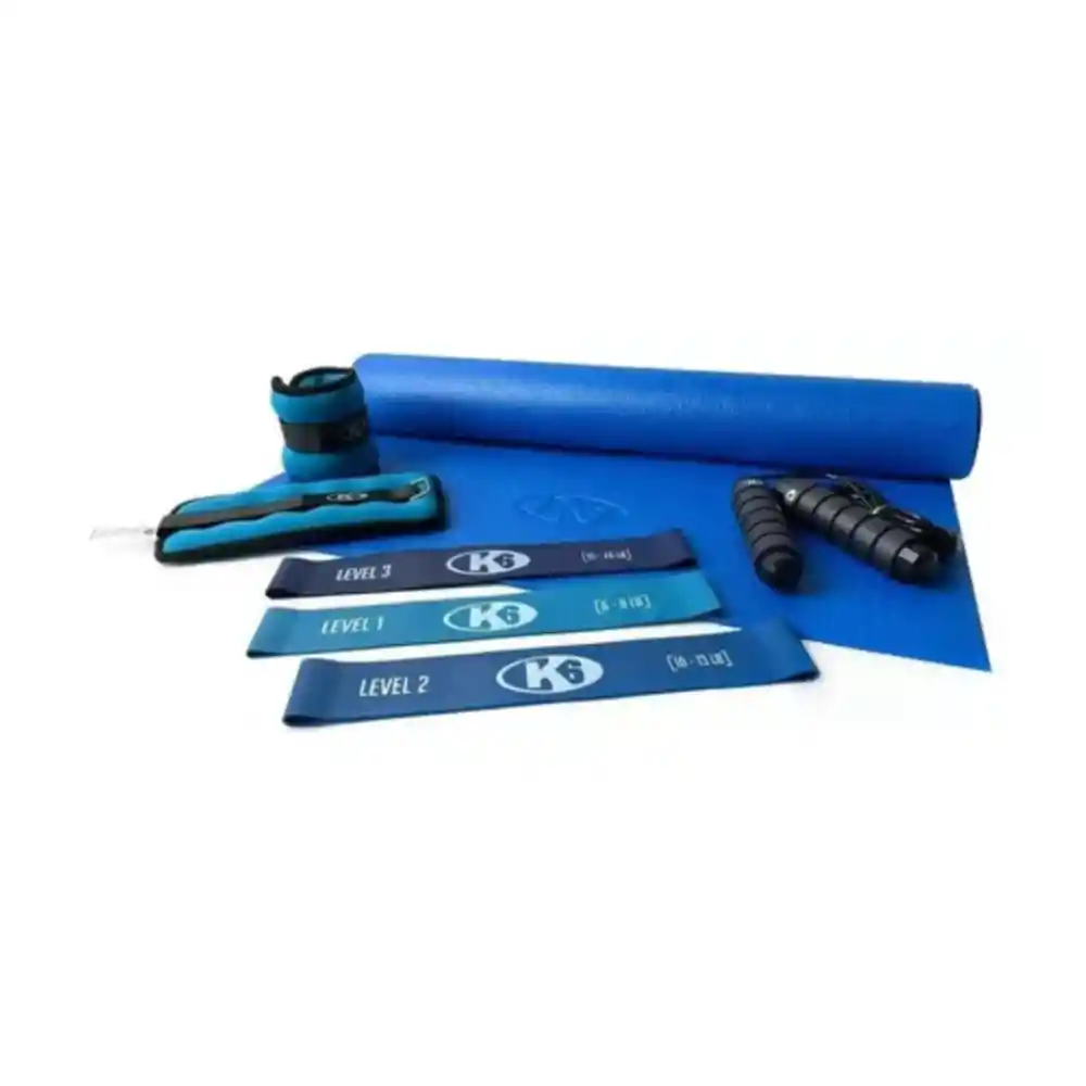 Kit 4 En 1 Yoga Mat Y Ejercicio Pilates K6 Fitness M02