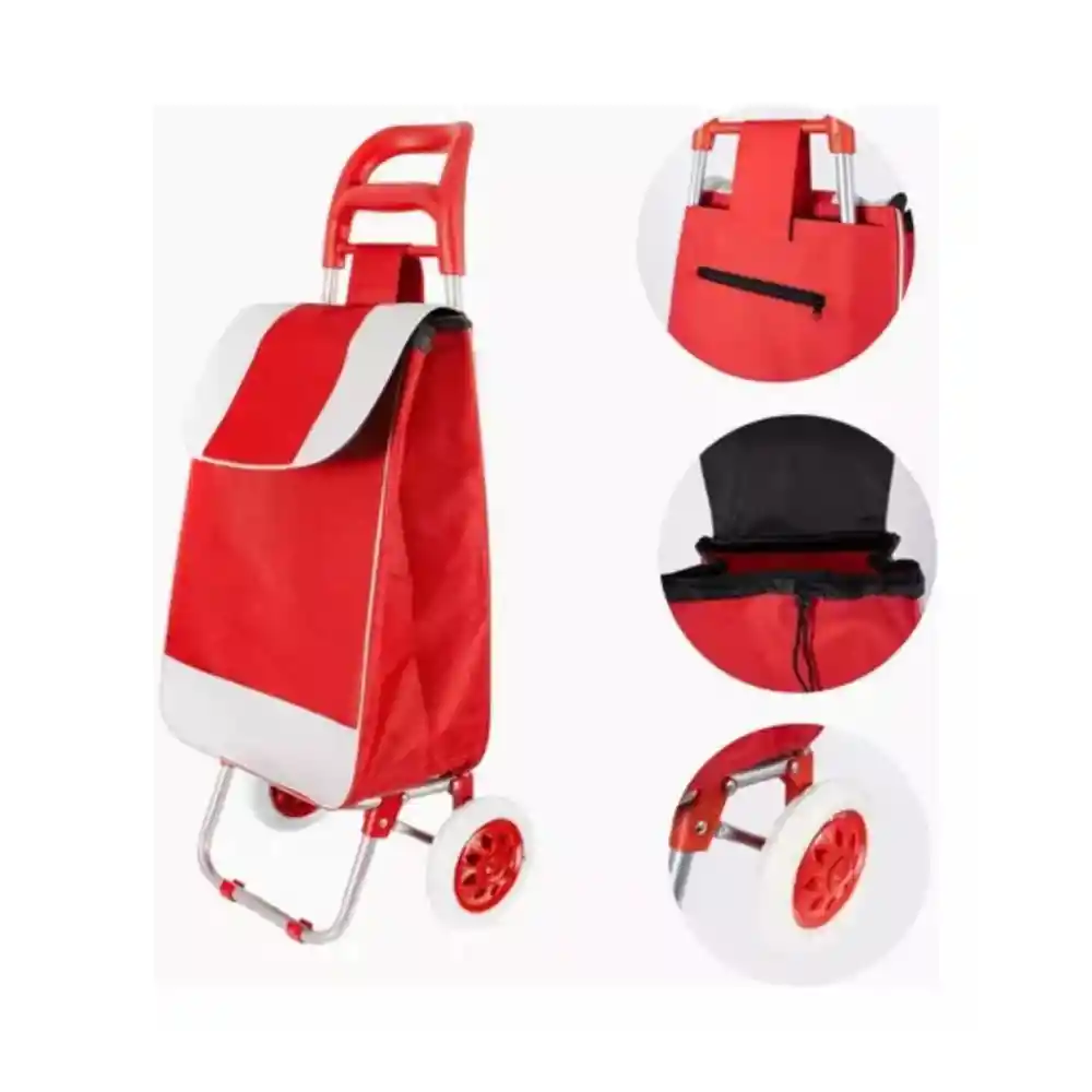 Carrito De Tela Multifuncional Rojo N01