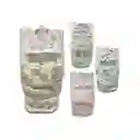 Set 4pz Sabana Con Babero, Babita, Gorro Y Medias A Juego Para Bebé, Hechos En Algodón Hipoalergénico, Babero Absorbente, Con Diseño Estampado