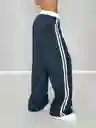 Joggers Deportivos De Cintura Alta Pretina Resortada Blanca