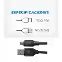 Cable Gott V8 2.1a Para Android 1 Metro, Carga Rápida