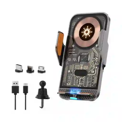 Cargador Inalámbrico Para Carro 15w Usb-c