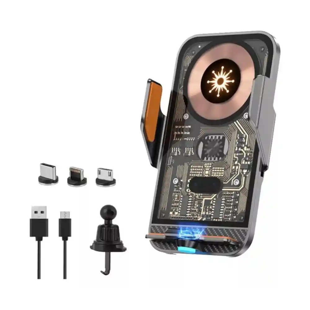 Cargador Inalámbrico Para Carro 15w Usb-c