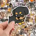 Calcomanías Perros Stickers De Vinilo Impermeables Perritos Animados X25