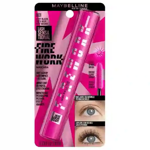 Pestañina Maybelline Lash Sensational Muy Negro 801 10ml