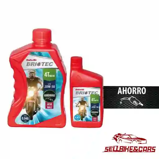 Aceite Moto 20w50 Sintetico Briotec Delta 1 Litro