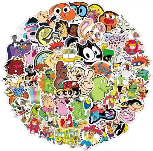 Calcomanías Cartoon Network Stickers De Vinilo Impermeables Animados X25