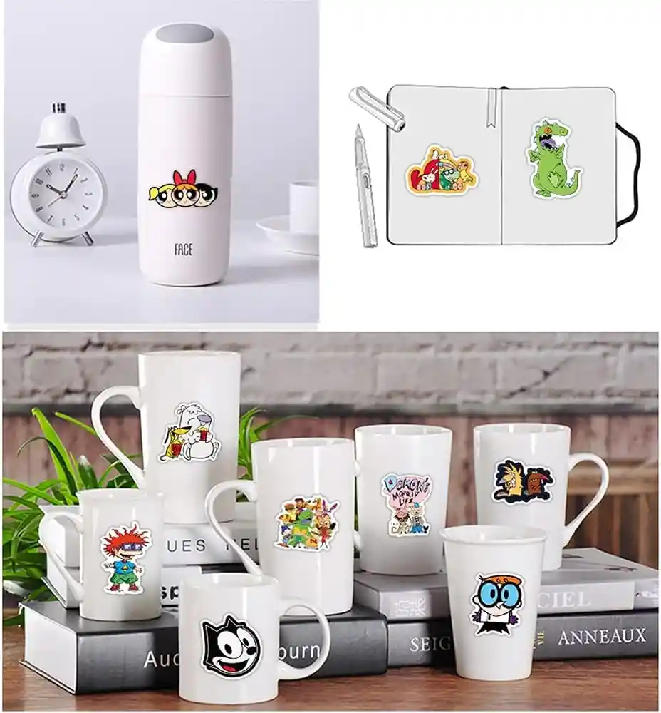Calcomanías Cartoon Network Stickers De Vinilo Impermeables Animados X25