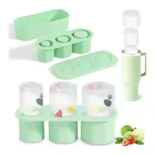 Molde Hielo Silicona Para Vaso Termo Stanley Bandeja Hielera