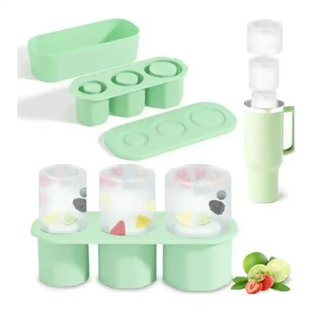 Molde Hielo Silicona Para Vaso Termo Stanley Bandeja Hielera