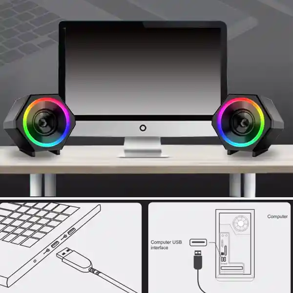 Parlantes Para Pc O Portatil Rgb