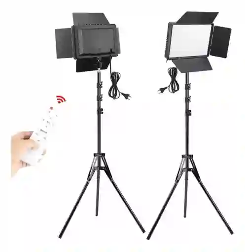Aro De Luz Panel Fotografía Luz Led Lámpara Profesional + Trípode