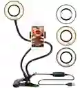 Aro De Luz Celular 9cm Profesional Streaming 3 Tipos De Luz
