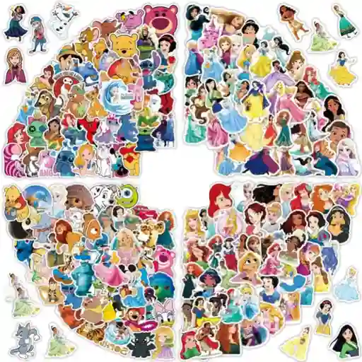 Calcomanías Disney Stickers De Vinilo Impermeables Películas X25