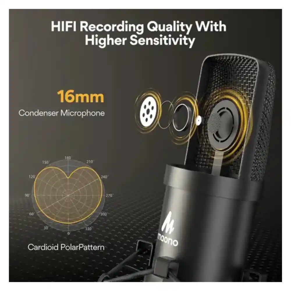 Maono Microfono Para Podcast Au-a04e