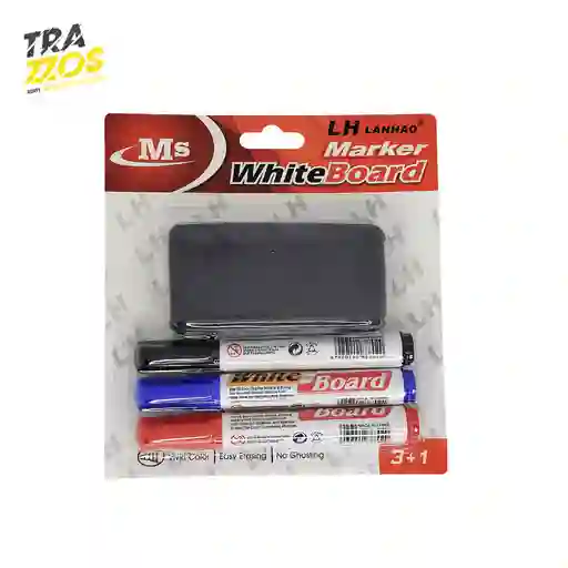 Kit Marcadores Borrables + Borrador