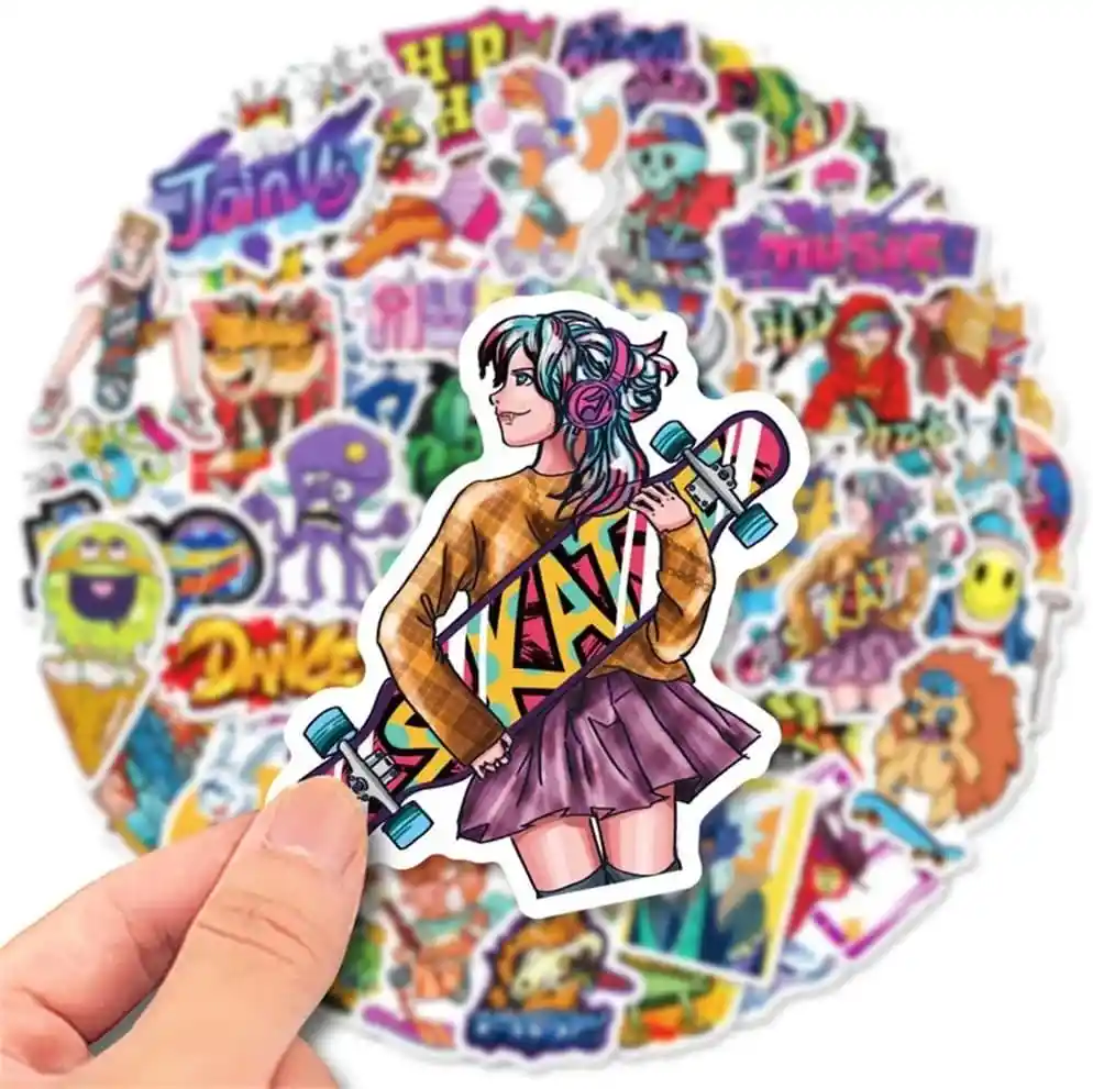 Calcomanías Hip-hop Stickers De Vinilo Impermeables Grafiti X25