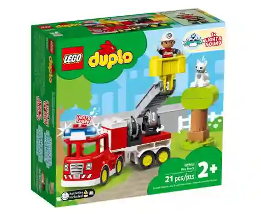 Juego Lego Camión Bomberos Con Luz Y Sonido Niños