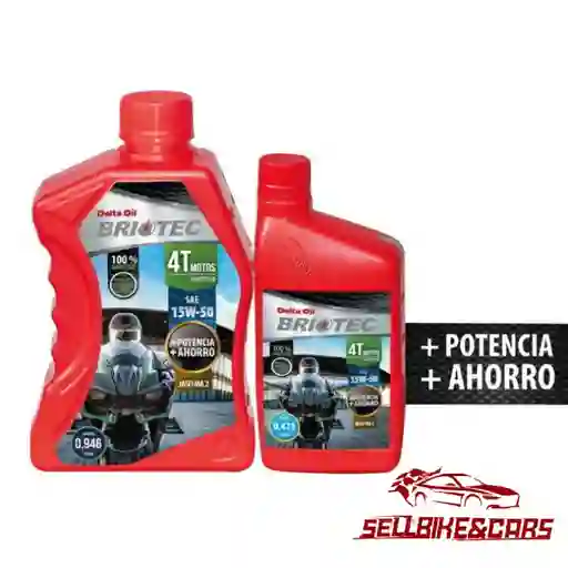 Aceite Moto 15w 50 Sintetico Briotec