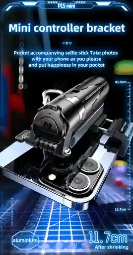Captura Como Un Pro Con El P15 Mini: Trípode 3 En 1 Con Palo Selfie, Soporte De Celular Y Control Remoto Para Creadores Y Viajeros
