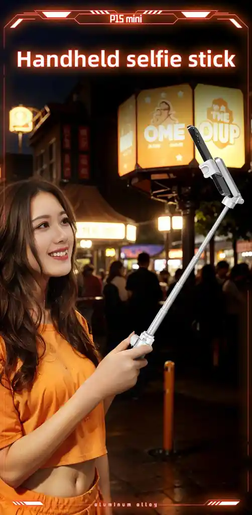 Captura Como Un Pro Con El P15 Mini: Trípode 3 En 1 Con Palo Selfie, Soporte De Celular Y Control Remoto Para Creadores Y Viajeros