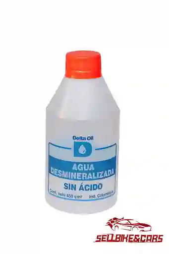 Agua Desmineralizada Sin Acido Delta 450 Ml