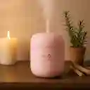 Humidificador H₂o Luz Led En Color Rosado (220ml) + 1 Esencia Hidrosoluble